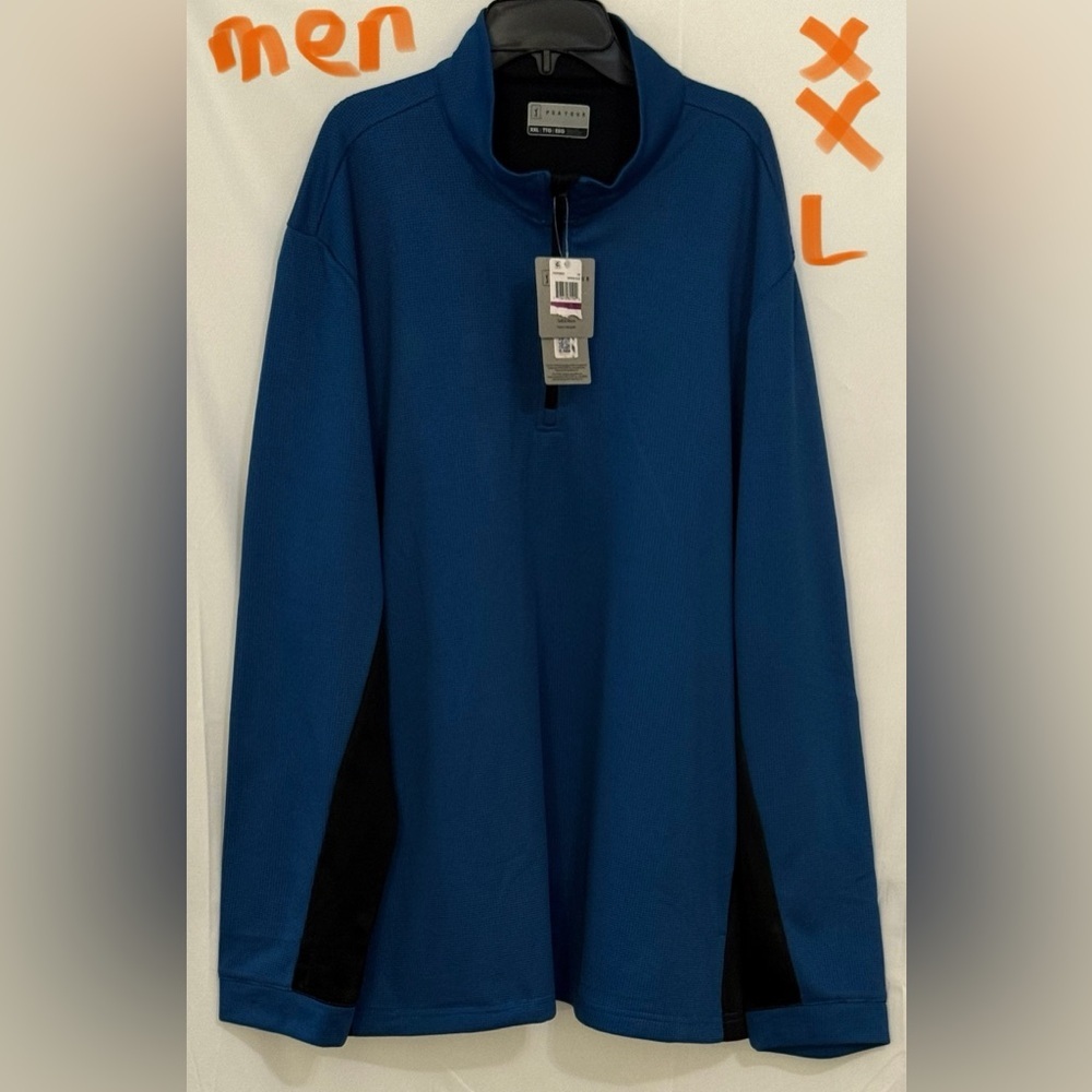 PGA Tour Blue and Black Pullover